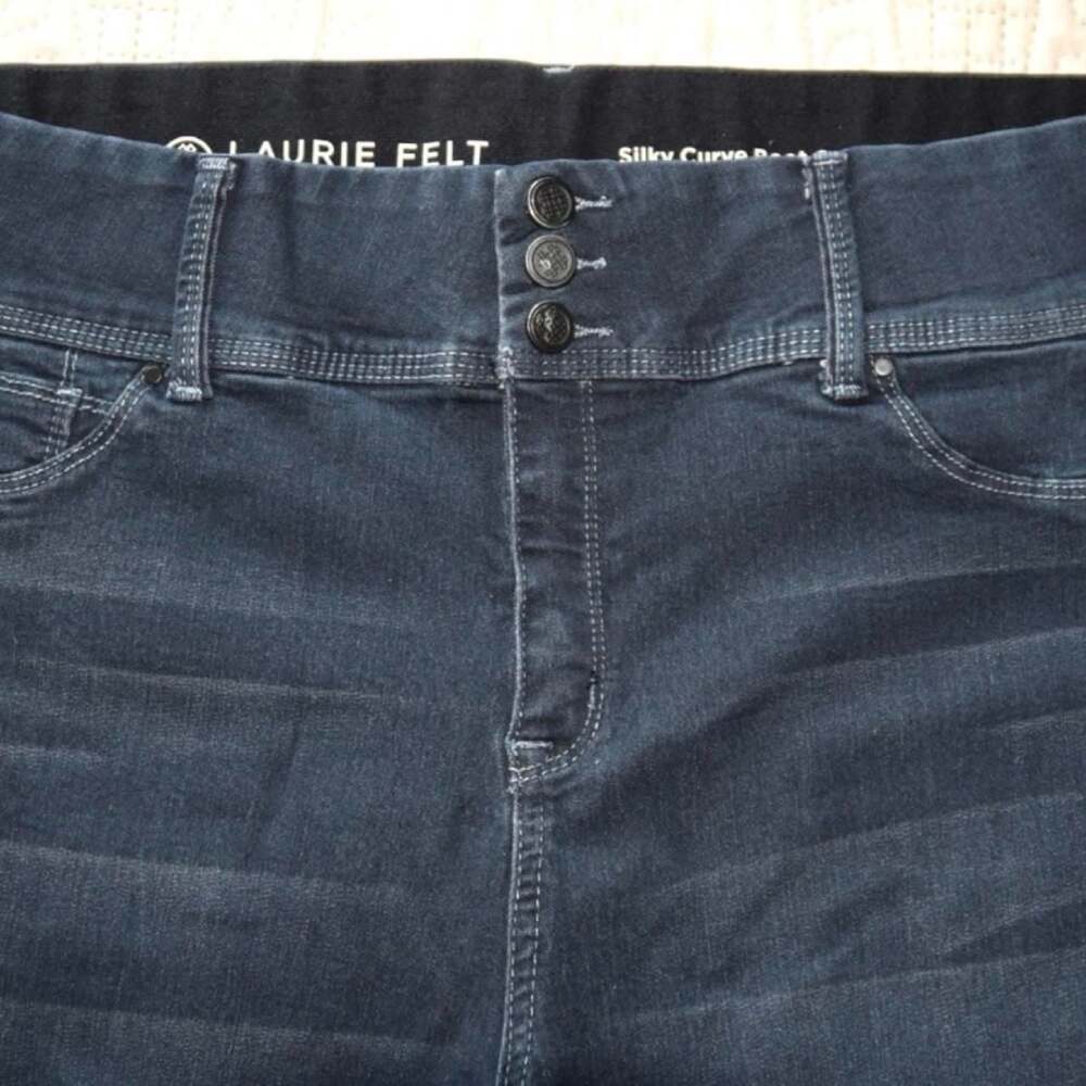 Laurie Felt Silky Curve Bootcut Jeans Plus Size 2X